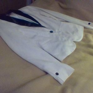 Forever 21 Black and white collared tuxedo blazer